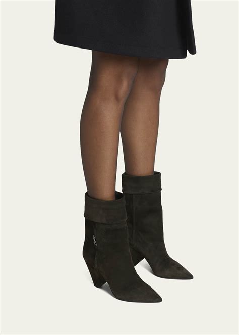 ysl booties suede|ysl saint laurent boots.